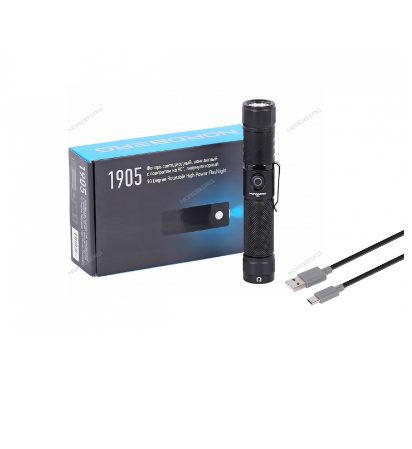 Фонарь светодиодный, компактный с поворотом на 90°, аккумуляторный  NORDBERG 1905