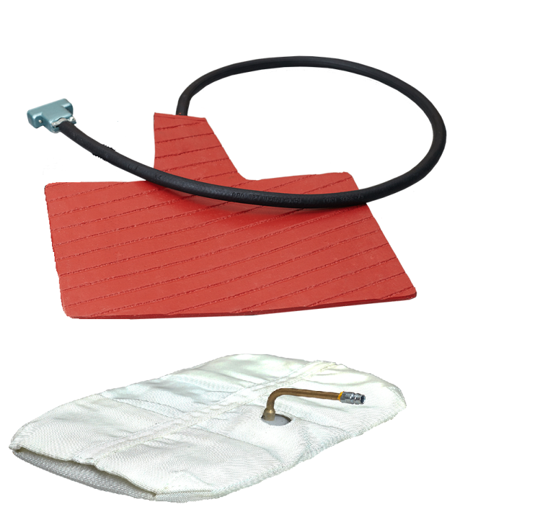 Комплект оснастки к вулканизатору «Комплекс-3» (1 гибкий нагреватель и 1 пневмоподушка в чехле) 