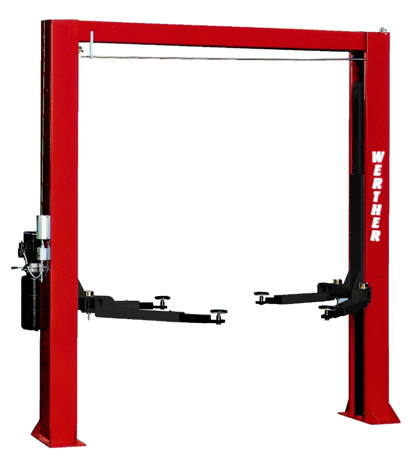 Подъемник двухстоечный г/п 4 т электрогидравлический с верхней синхронизацией WERTHER 208I/A.2