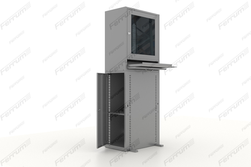 Шкаф компьютерный с рабочей панелью 06.225