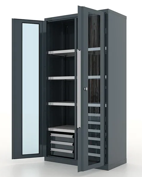 Шкаф инструментальный "Premium" двери со стеклом, с перегородкой, 6 ящ, с 6 пол FERRUM 13.2662-7016