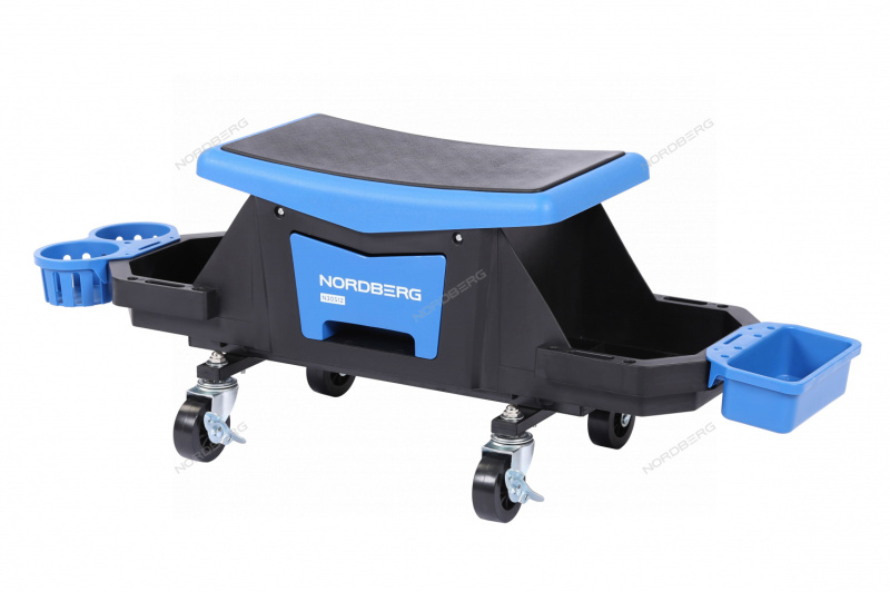 Сиденье ремонтное на колесах с выдвижным лотком для инструмента NORDBERG N30S12