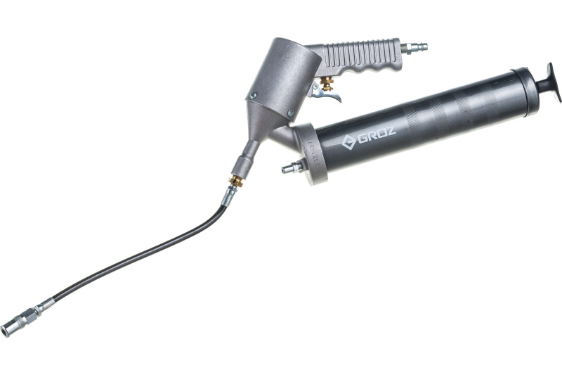 Пневматический шприц автоматического действия с гибким шлангом и насадкой GROZ GR43323