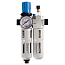 MACTAK Фильтр влагоотделитель с редуктором и лубрикатор 1/4", 16 бар  690-21
